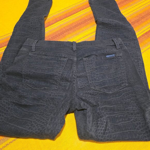 Women's Joe's Jeans Faux Crocodile Slim Fit SZ 28 - Midrise Legging Fit - Picture 1 of 10